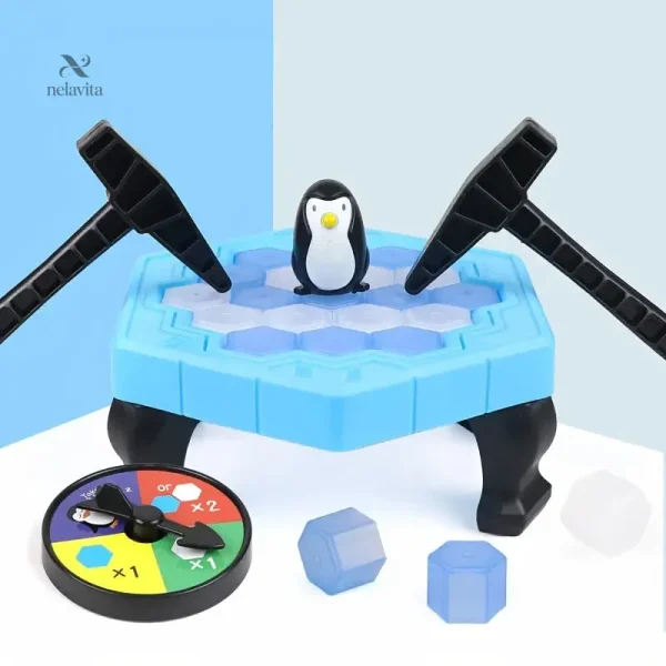 Activité ludique pour enfants : casser des blocs en équilibre