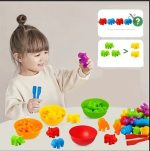 Jeu éducatif de tri animaux colorés - 36 pièces