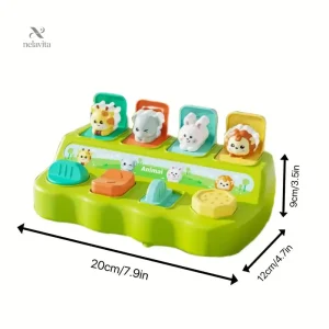 Jouet Animaux Pop-Up éducatif pour tout-petits, boîte surprise