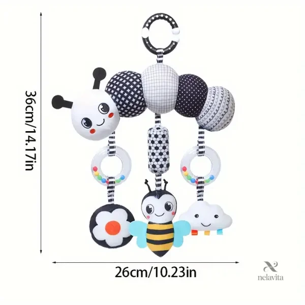 jouet-d-eveil-poussette-en-peluche-hochet-suspendu-noir-e-2v6zta-1 Jouet d’éveil poussette en peluche noir et blanc pour bébé