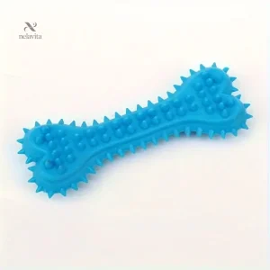 Jouet Mâchouille Chien en Caoutchouc – Os à Picots pour Hygiène Dentaire et Nettoyage des Dents – Lot Coloré Résistant
