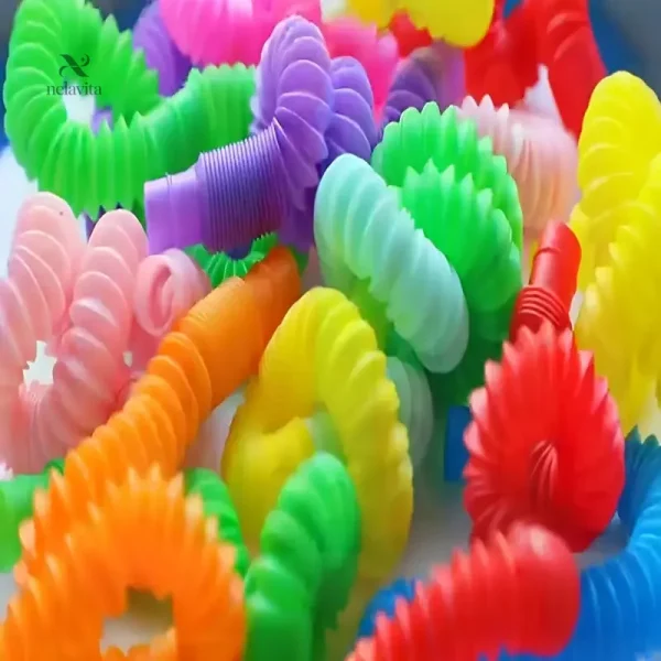 jouet-sensoriel-bebe-tubes-colores-flexibles-et-extensibl-dxjtfn-1 Jouet sensoriel bébé – Tubes colorés flexibles et extensibles