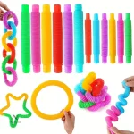 Tubes extensibles pour l'éveil et la motricité des tout-petits