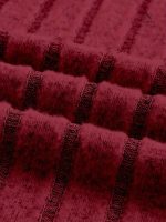 Jupe élégante taille haute en tissu côtelé