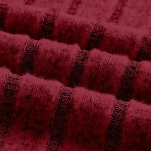 Jupe élégante taille haute en tissu côtelé
