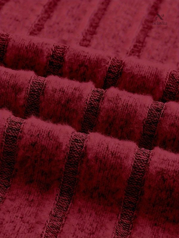 Jupe élégante taille haute en tissu côtelé