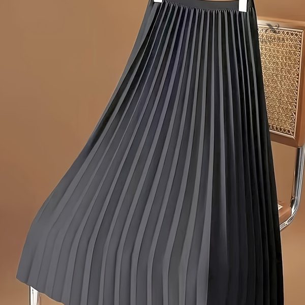 Jupe midi confortable, style intemporel