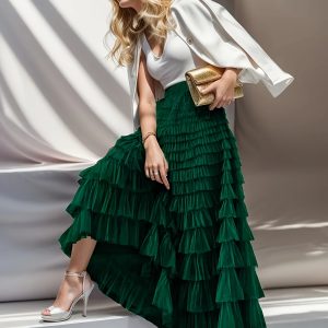Jupe Tulle à Volants
