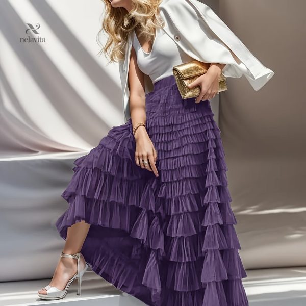 Jupe à couches de tulle pour femme
