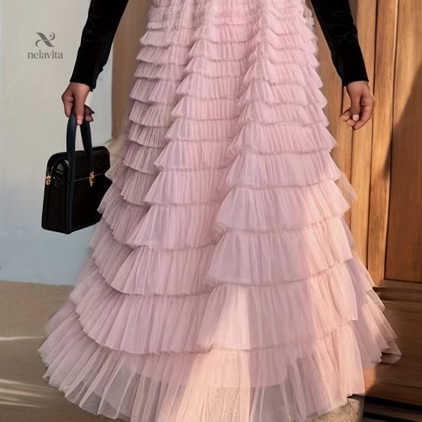 Jupe de soirée en tulle chic