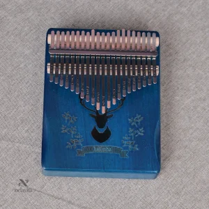 Kalimba 21 Lames en Bois – Piano à Pouces Africain avec Gravure, Accordé et Prêt à Jouer
