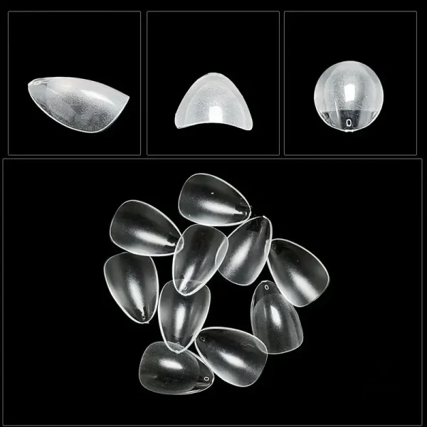 Faux Ongles Courts en Gel ou Résine, Forme Amande