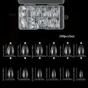 Capsules Transparente pour Extensions en Gel, 240 pièces