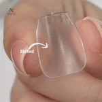 Extensions en Résine, Faux Ongles Courts Transparent