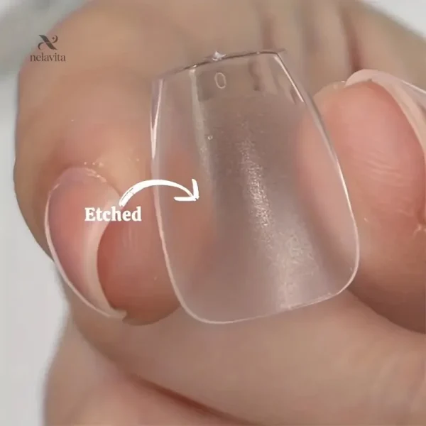 Extensions en Résine, Faux Ongles Courts Transparent