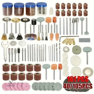 Kit d'accessoires de polissage et ponçage 161 pièces