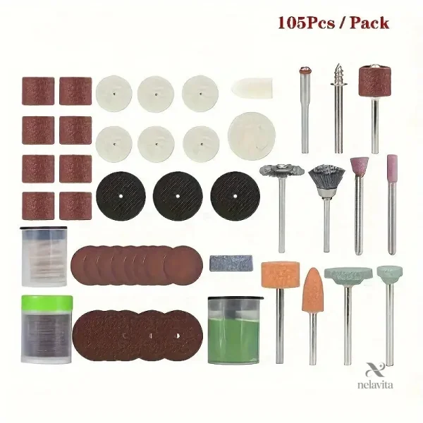 Outils rotatifs : kit complet 161 pièces