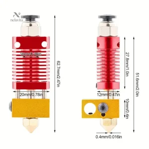 Équipement complet pour imprimantes 3D, chauffage et buse