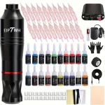 Kit machine à tatouer EIPTWH avec stylo rotatif et accessoires