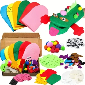 Kit Marionnettes à Main en Feutrine pour Activités Enfants