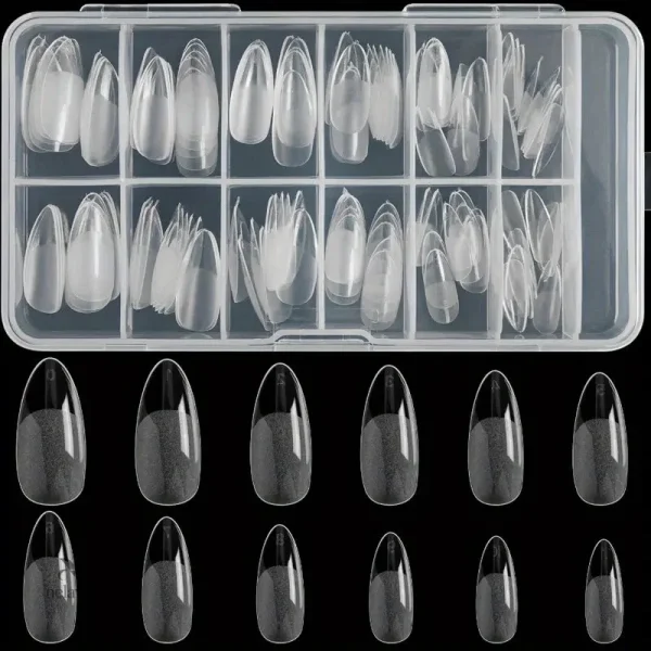 kit-de-120-faux-ongles-transparente-en-coffret-capsules-a-b54jkm-1 Kit de 120 faux ongles transparents en forme d'amande