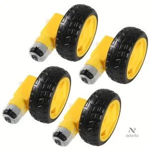 Kit de 4 roues avec moteur pour robot