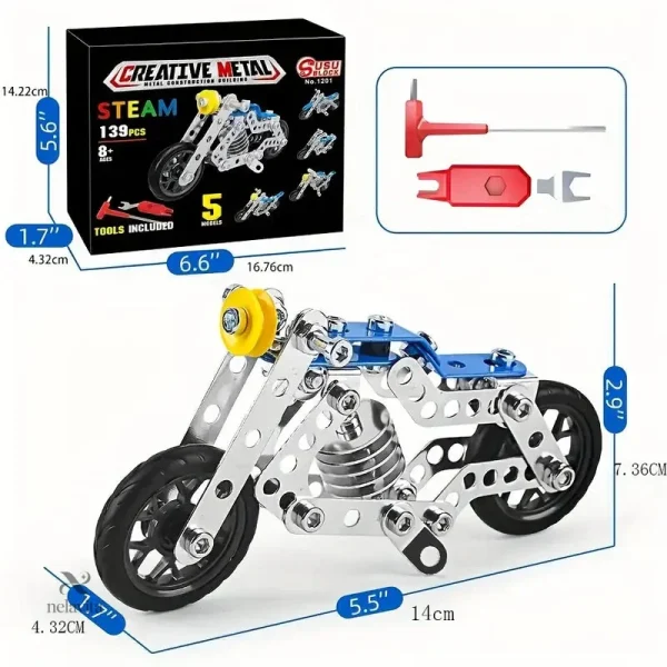 kit-de-construction-metal-moto-3d-139-pieces-a-assembler-z078kr-1 Kit de construction moto 3D en métal, 139 pièces à assembler