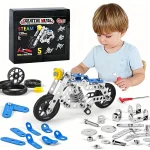 Maquette éducative moto, assemblage 3D, outils inclus