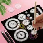 Kit Spirographe pour créations artistiques et mandalas