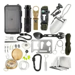 Kit de survie complet 27 en 1 pour randonnées et urgences