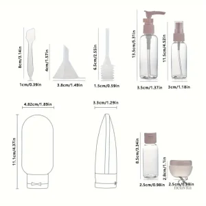 Flacons de voyage bébé en plastique transparent pour les déplacements