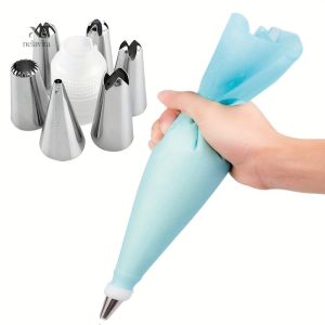 Kit Déco Gâteau avec Poche à Douille en Silicone