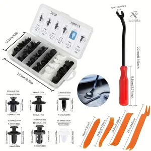 Clips de fixation pour entretien intérieur auto inclus dans le kit