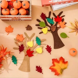 Feuilles décoratives en feutrine à assembler pour l’artisanat