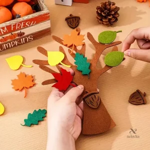 Activité manuelle : créer un arbre d’automne en feutrine