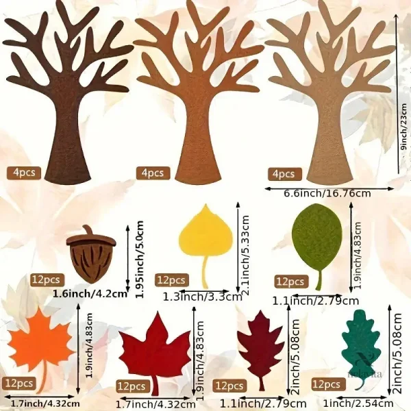 Matériel de DIY pour réaliser un arbre décoratif automnal