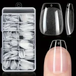 Kit Faux Ongles Carrés Transparente – 240 Pièces