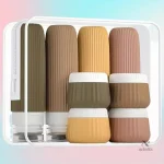 Kit flacons de voyage bébé en silicone, pots rechargeables