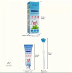 Brosse et gel pour une hygiène buccale rafraîchissante