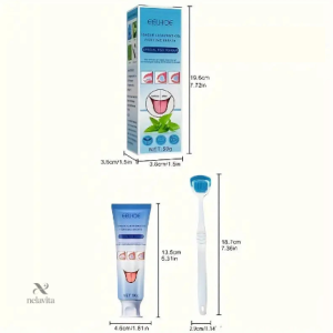 Brosse et gel pour une hygiène buccale rafraîchissante