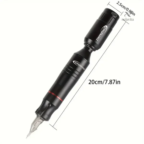 Tatouage : Stylo Rotatif Rechargeable avec Aiguilles et Encres