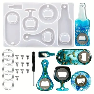 Kit moule résine original pour créations d'ouvre-bouteille