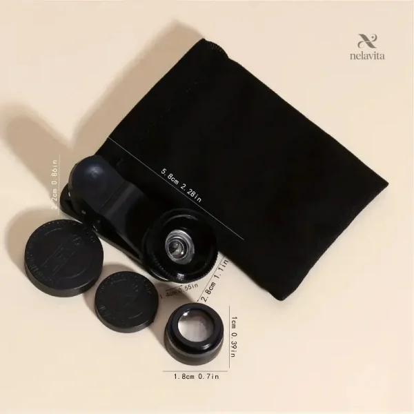 Accessoires photo pour smartphone : lentille macro incluse