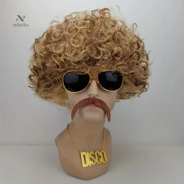 kit-perruque-homme-disco-annees-70-afro-boucle-blond-noir-iu2413-1