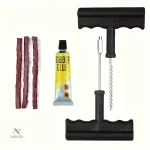 Kit Réparation Pneu Moto et Auto avec outils essentiels