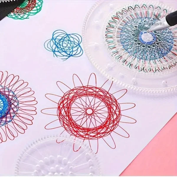 Instruments de dessin pour spirales et motifs uniques