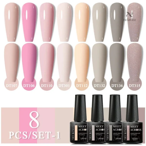 Vernis Gel UV LED en teintes tendances pour ongles