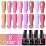 Couleurs variées de vernis semi-permanent pour manucure