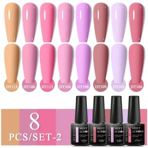 Couleurs variées de vernis semi-permanent pour manucure