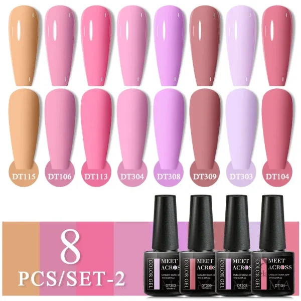 Couleurs variées de vernis semi-permanent pour manucure